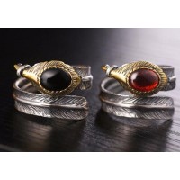 Oxblood Taffeta Luxury Silver Ring [2 Variants]