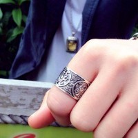 Flame Dragon Luxury Silver Ring