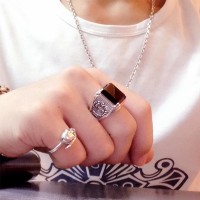 Black Onyx Luxury Silver Ring