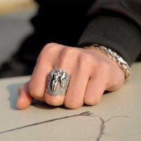 Surreal Archangel Luxury Silver Ring