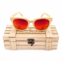 Hazel Sepia Wayfarer Bamboo Wood Sunglasses [2 Variants]