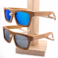 Quad Smoky Wayfarer Bamboo Wood Sunglasses [2 Variants]