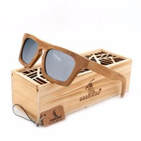 Classic Rectangular Wayfarer Bamboo Wood Sunglasses