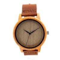 Plush Chestnut Adjustable Bamboo Watch [2 Variants]