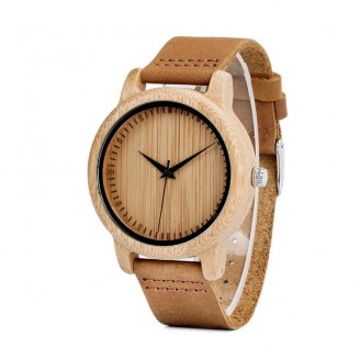Cinnamon Ebony Adjustable Bamboo Wristwatch