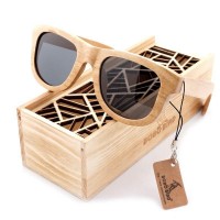 Square Polarized Bamboo Wood Sunglasses [3 Variants]