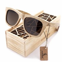 Square Polarized Bamboo Wood Sunglasses [3 Variants]