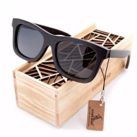 Preppy Wayfarer Bamboo Wood Sunglasses [3 Variants]