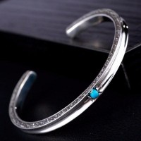 Santorini Turquoise Bliss Silver Bracelet