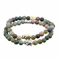 Sparkling Chartreuse Elephant Healing Bracelet [2 Variants]