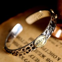 Immaculate Conception Silver Bangle Luxury Bracelet