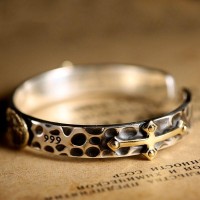 Immaculate Conception Silver Bangle Luxury Bracelet