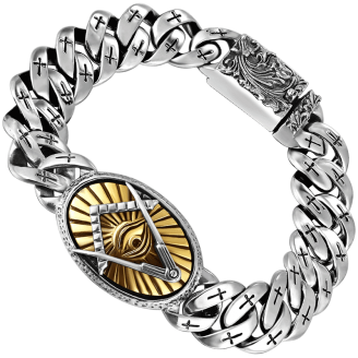 The Thousand Eye Solid Silver Bracelet