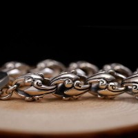 Royal European Corinthian Silver Chain Luxury Bracelet