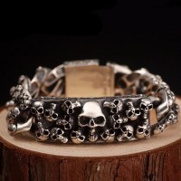 Crania de Calvaria Silver Alchemy Bracelet