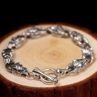 Ovis Aries Thunderhead Silver Bracelet