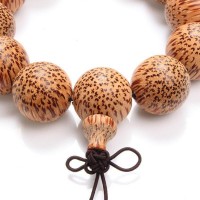 Speckled Wood Beads Buddhist Prayer Bracelet