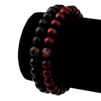Elegant Black Sandalwood Beaded Meditation Bracelet