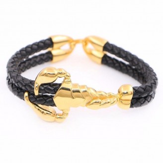 Scorpio Zodiac Braided Leather Bracelet