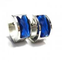 Stainless Steel Cuff earrings with Crystal Inlay [18 Variants]