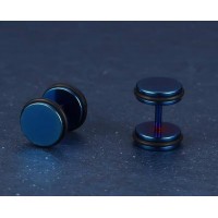 Black Rim Stainless Steel Stud Earrings [6 Variants]