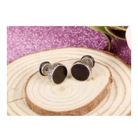 Stainless Steel Double Sided Gothic Stud Earrings [2 Variants]