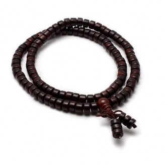 Red Sandalwood Tibetan Mala Beads