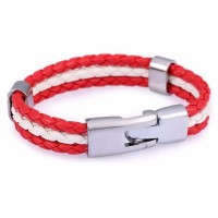 Support Poland Leather Unisex Bracelet