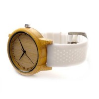 Bamboo Watch with Silicone Wristband [3 Variants]