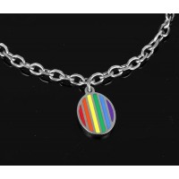 Rainbow Charm Pride Bracelet