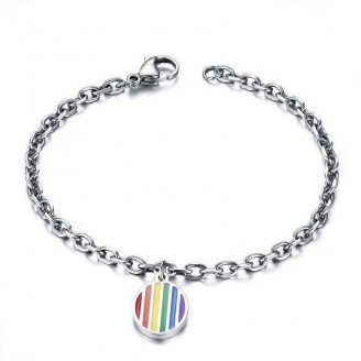 Rainbow Charm Pride Bracelet