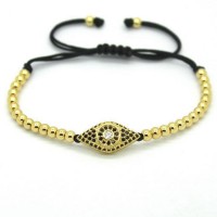 18K Gold Plated Beads and Sun Unisex Bracelet [4 Variants]