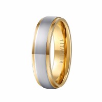 Gold Titanium Unisex Ring