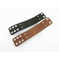 Braided Leather Wide Bracelet