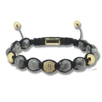 8mm Stone Beads Disco Pave Crystal Macrame Shamballa Bracelets [10 Variants]