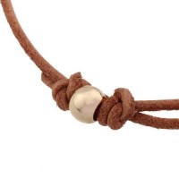 Bitcoin Charm Leather Bracelet