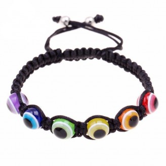 Adjustable Rainbow Pride Shamballa Bracelet