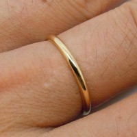 18K Yellow Gold Ring [2mm]