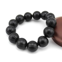 Round Bian Stone Beads Healing Bracelet