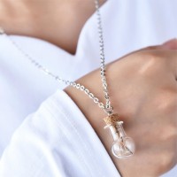 Dandelion Wish Bottle Necklace [8 Variants]