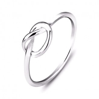Silver Thumb Knot Ring