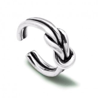 Adaptive Silver Reef Knot Ring