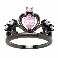 Royal Crown Soft Hued Opal Wedding Ring [9 Colors]
