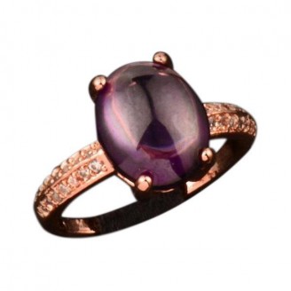 Rose Gold Black Opal Ring [2 Variants]