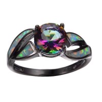 Prism Black Opal Ring