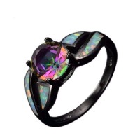 Prism Black Opal Ring