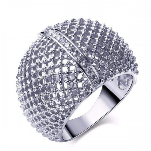 Netted White Gold Ring [2 Colors]