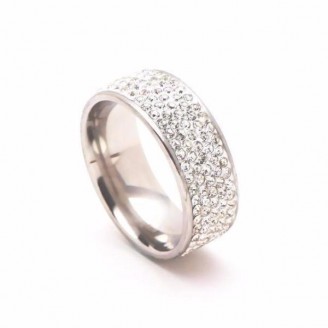 Bejeweled White Gold Ring [5 Colors]