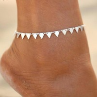 Triangular Chained Anklet [2 Variants]