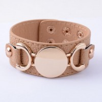 Monogram Leather Cuff Bracelet [16 Variants]